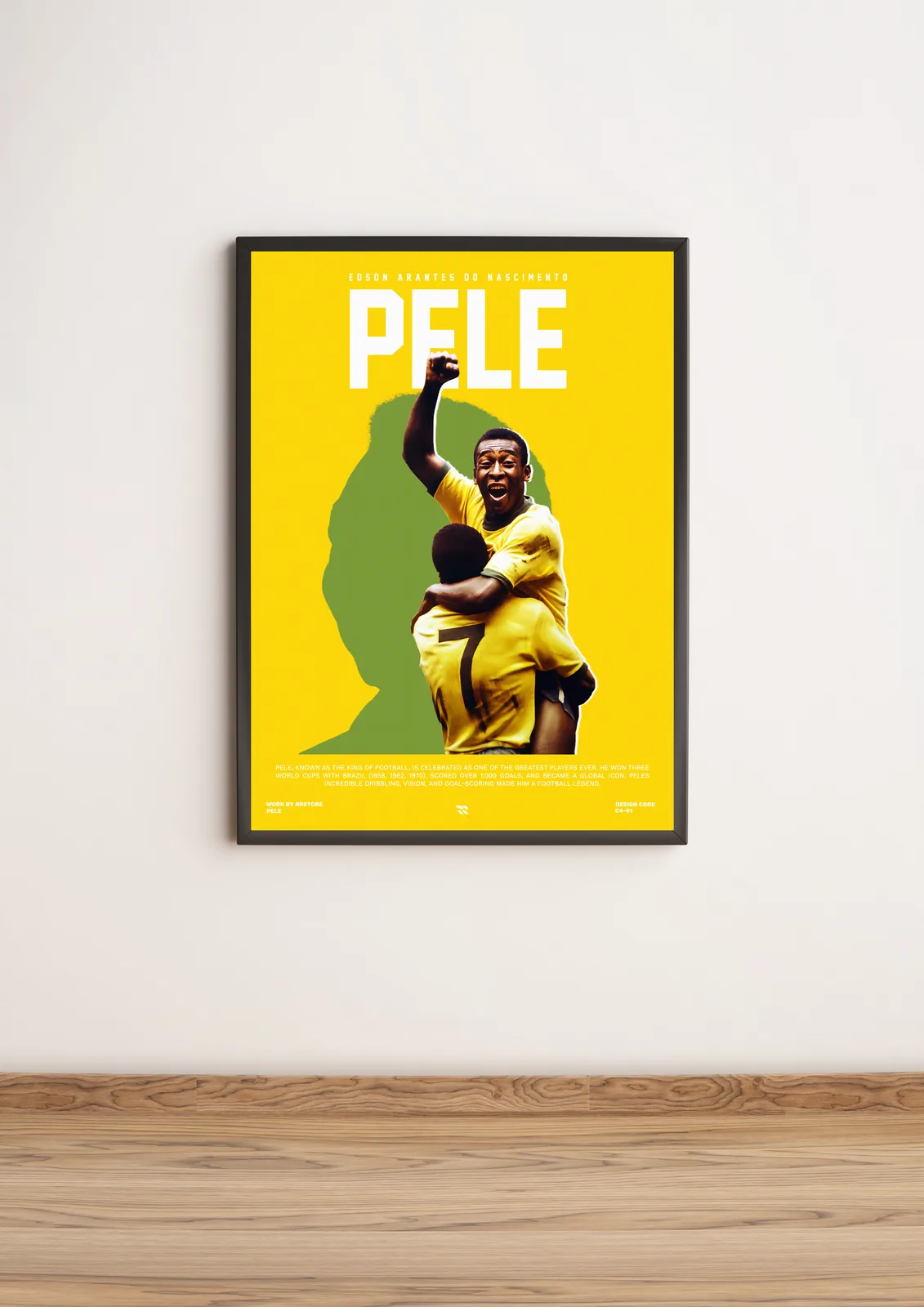 RRstore football wall-art frame